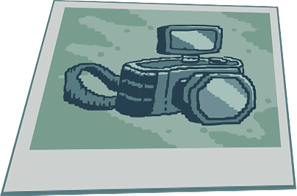 Evidence photo: a camera