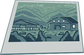 Evidence photo: houses on a hillside